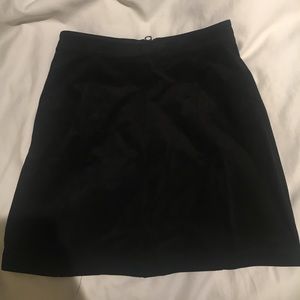 Black Suede Aritzia Mini Skirt